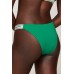 Tommy Hilfiger γυναικείο μαγιό bottom high waist brazilian σε πράσινο χρώμα,κανονική γραμμή,100%polyester UW0UW05347 L4A